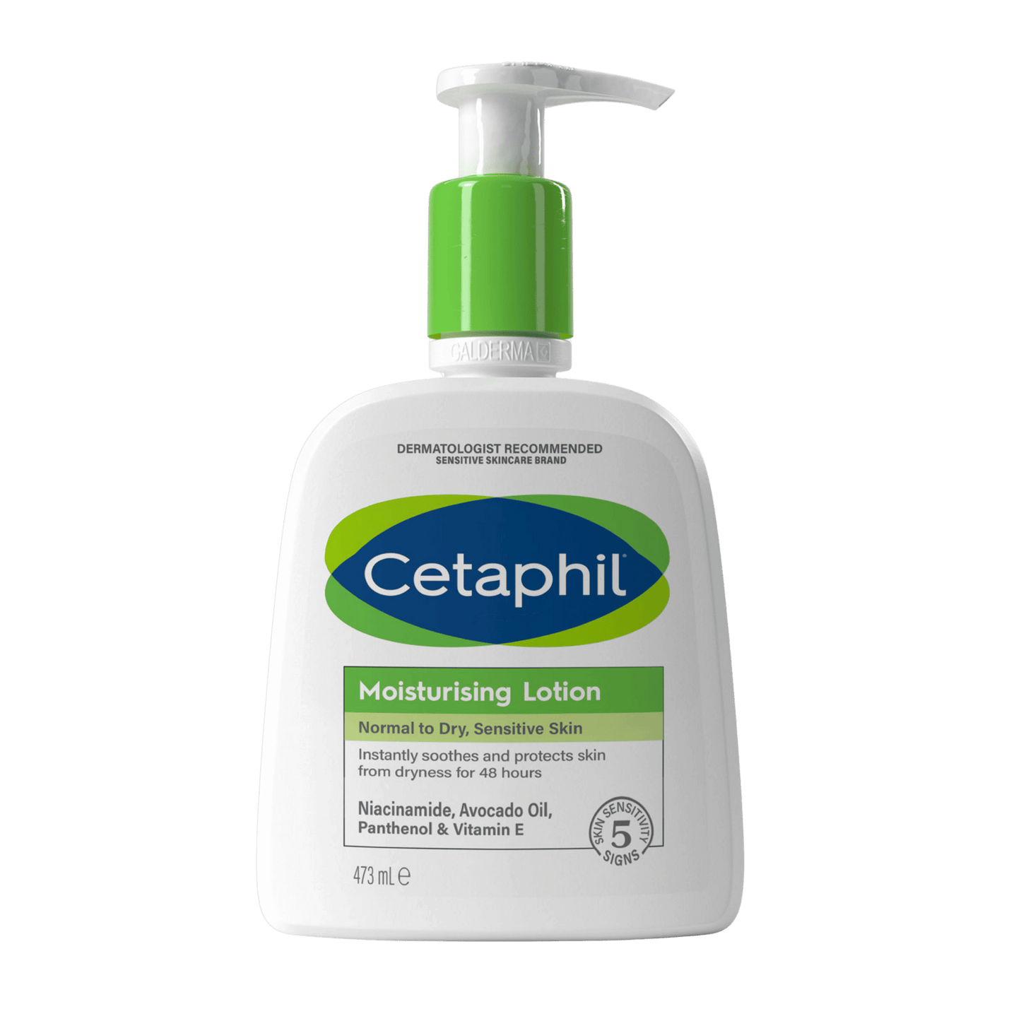 Cetaphil Face & Body Moisturizer Lotion Sensitive Skin with Niacinamide & Vitamin E (473ml)