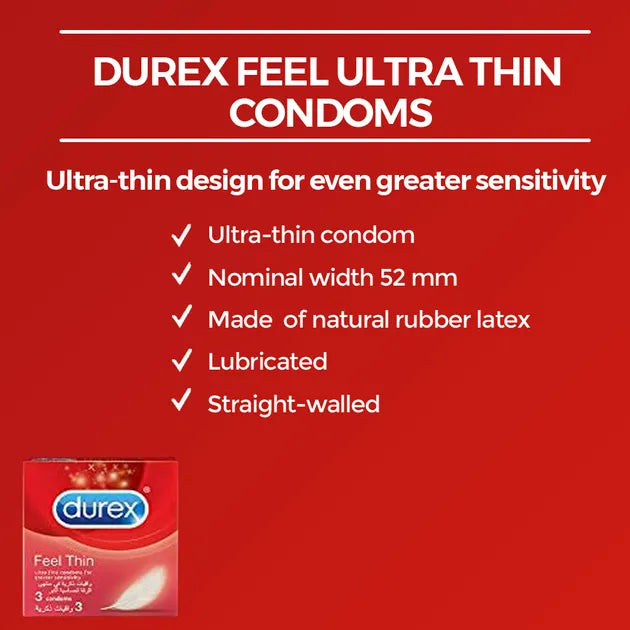 Durex Ultra Thin Feel Condom 12's