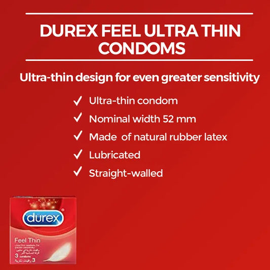 Durex Ultra Thin Feel Condom 12's