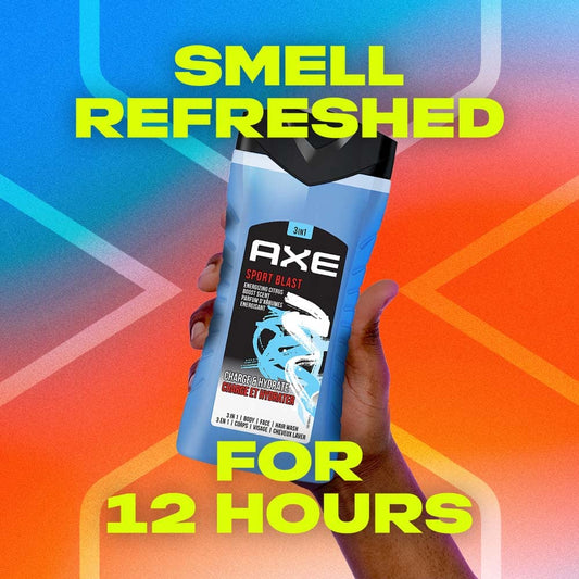 Axe Sport Blast 3 in 1 Body, Face & Hair Wash