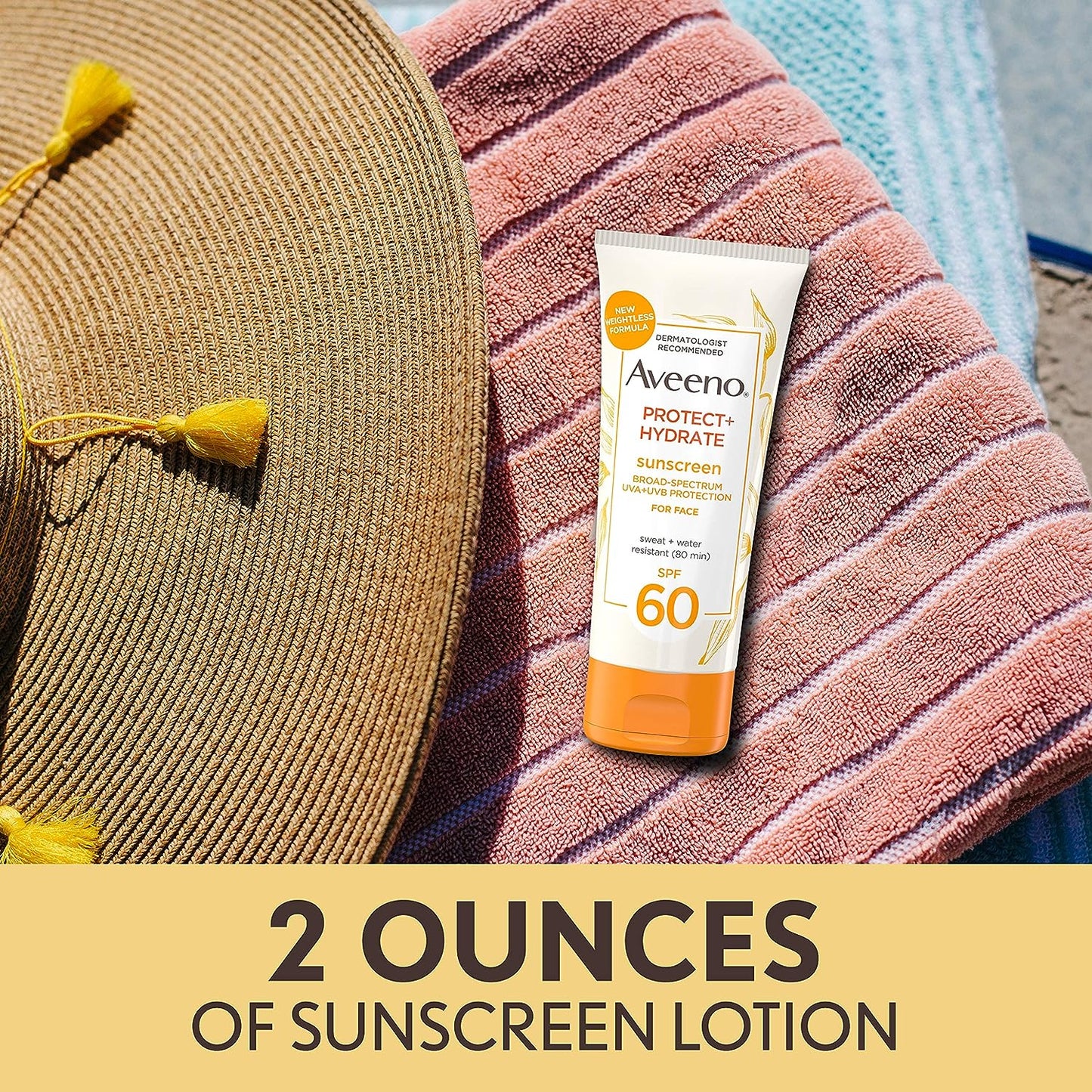 Aveeno Protect + Hydrate Sunscreen Face Lotion SPF 60