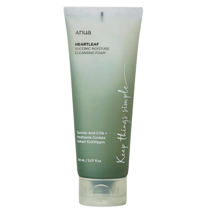 ANUA Heartleaf Succinic Moisture Cleansing Foam (150ml)