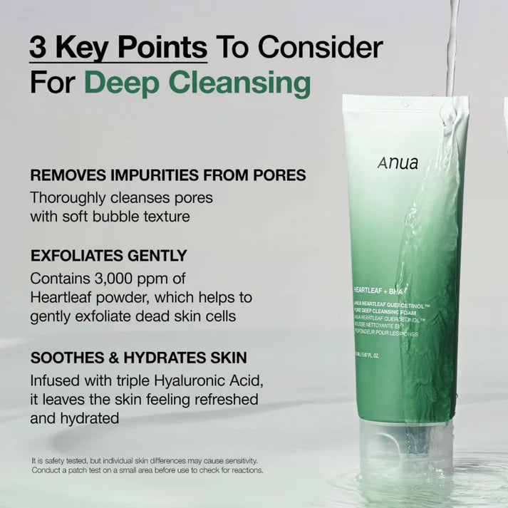 ANUA Heartleaf Succinic Moisture Cleansing Foam (150ml)