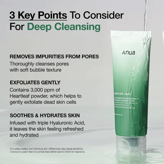 ANUA Heartleaf Succinic Moisture Cleansing Foam (150ml)
