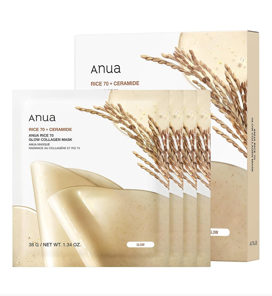 Anua Rice 70 Glow Collagen Mask