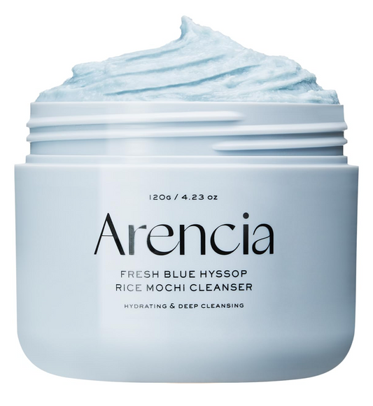 Arencia Fresh Blue Hyssop Rice Mochi Cleanser