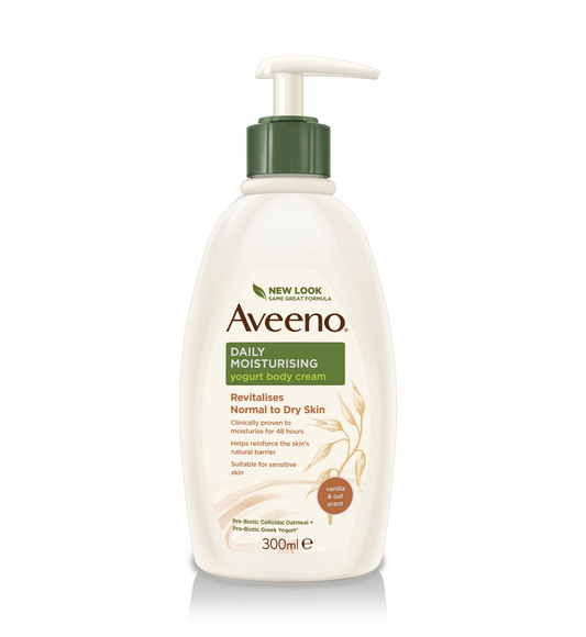 Aveeno Daily Moisturising Yogurt Body Cream – Vanilla & Oat Scented