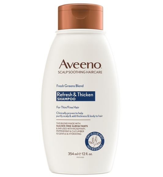 Aveeno Fresh Greens Blend Refresh and Thicken Shampoo