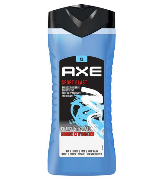 Axe Sport Blast 3 in 1 Body, Face & Hair Wash