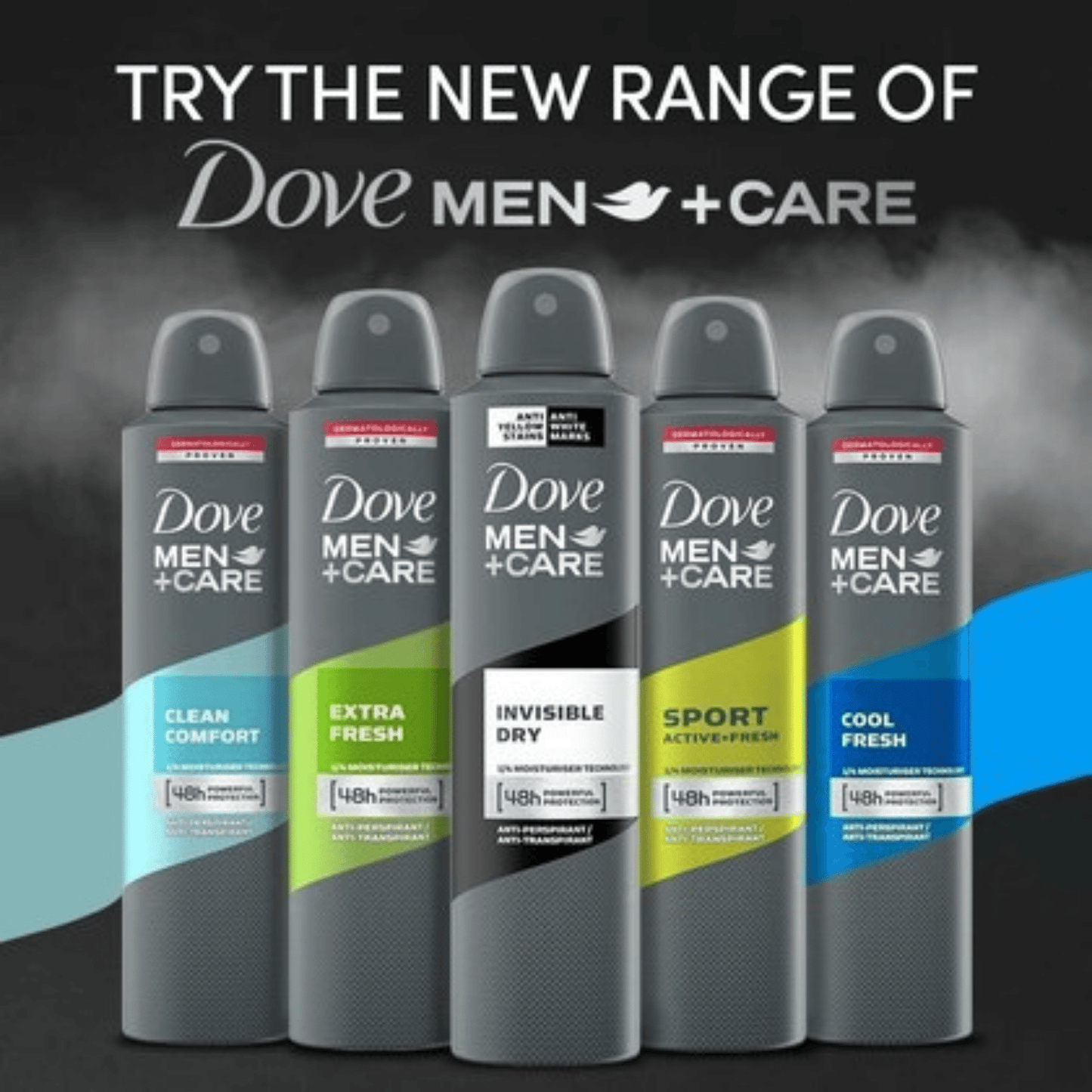 Dove Men+Care  48H Anti-Perspirant Anti-Transpirant Deodorant Spray (250ml)
