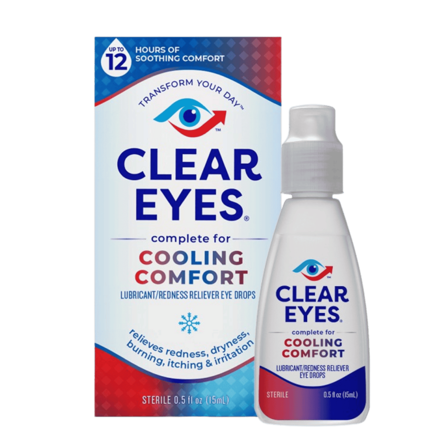 Clear Eyes Cooling Comfort Redness Relief Eye Drops (15 ml)