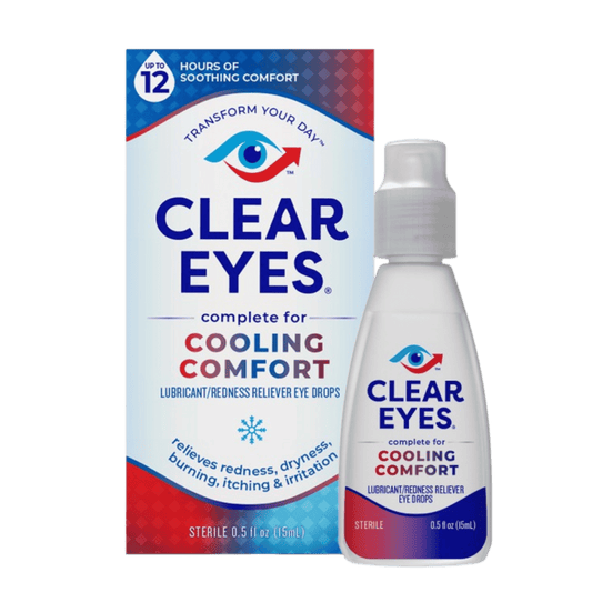 Clear Eyes Cooling Comfort Redness Relief Eye Drops (15 ml)