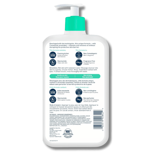 CeraVe Foaming Facial Cleanser For Normal To Oily Skin Canadian Variant