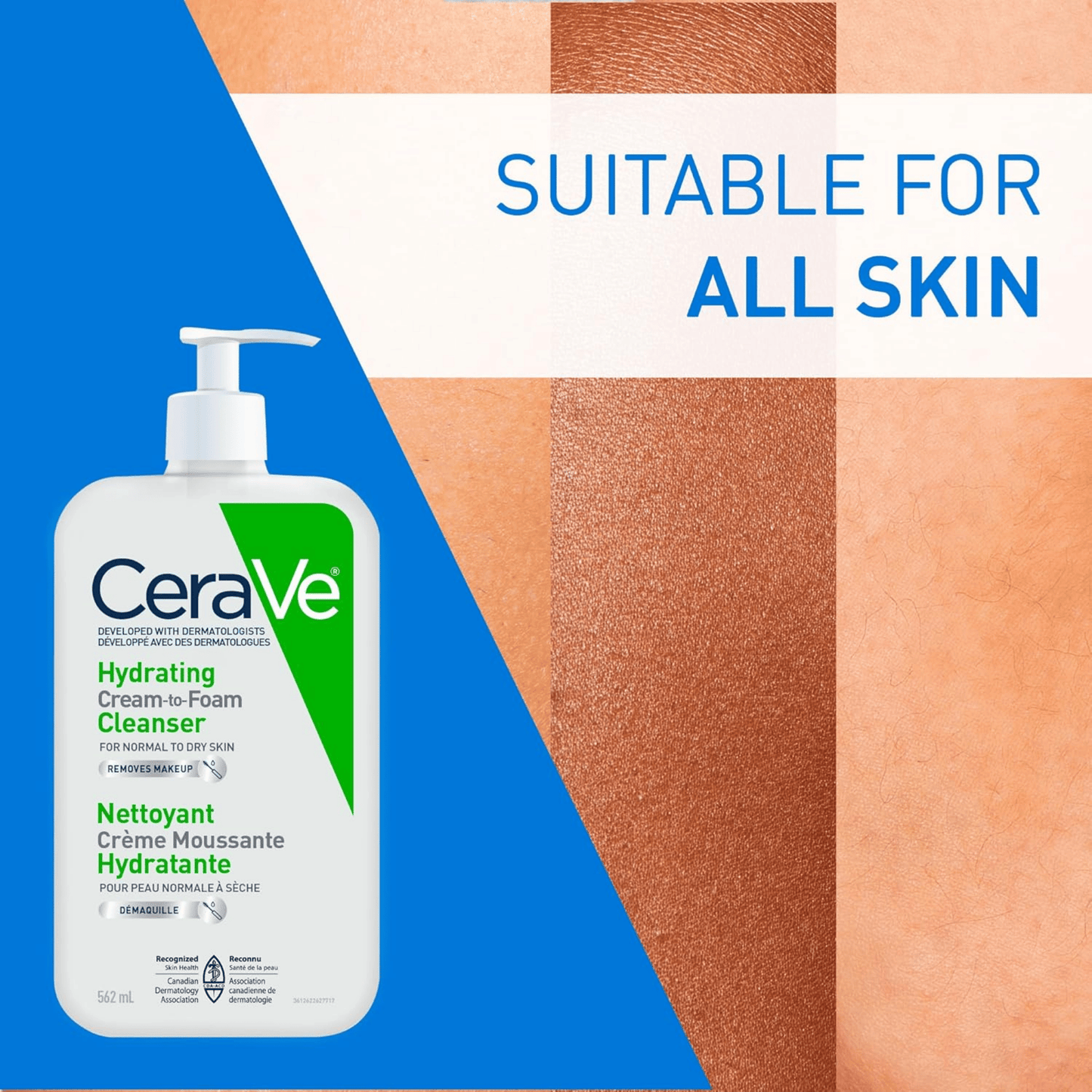 CeraVe Hydrating Cream-to-Foam Cleanser Canadian Variant