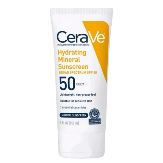CeraVe Hydrating Mineral Sunscreen SPF 50 Body (150 ml)