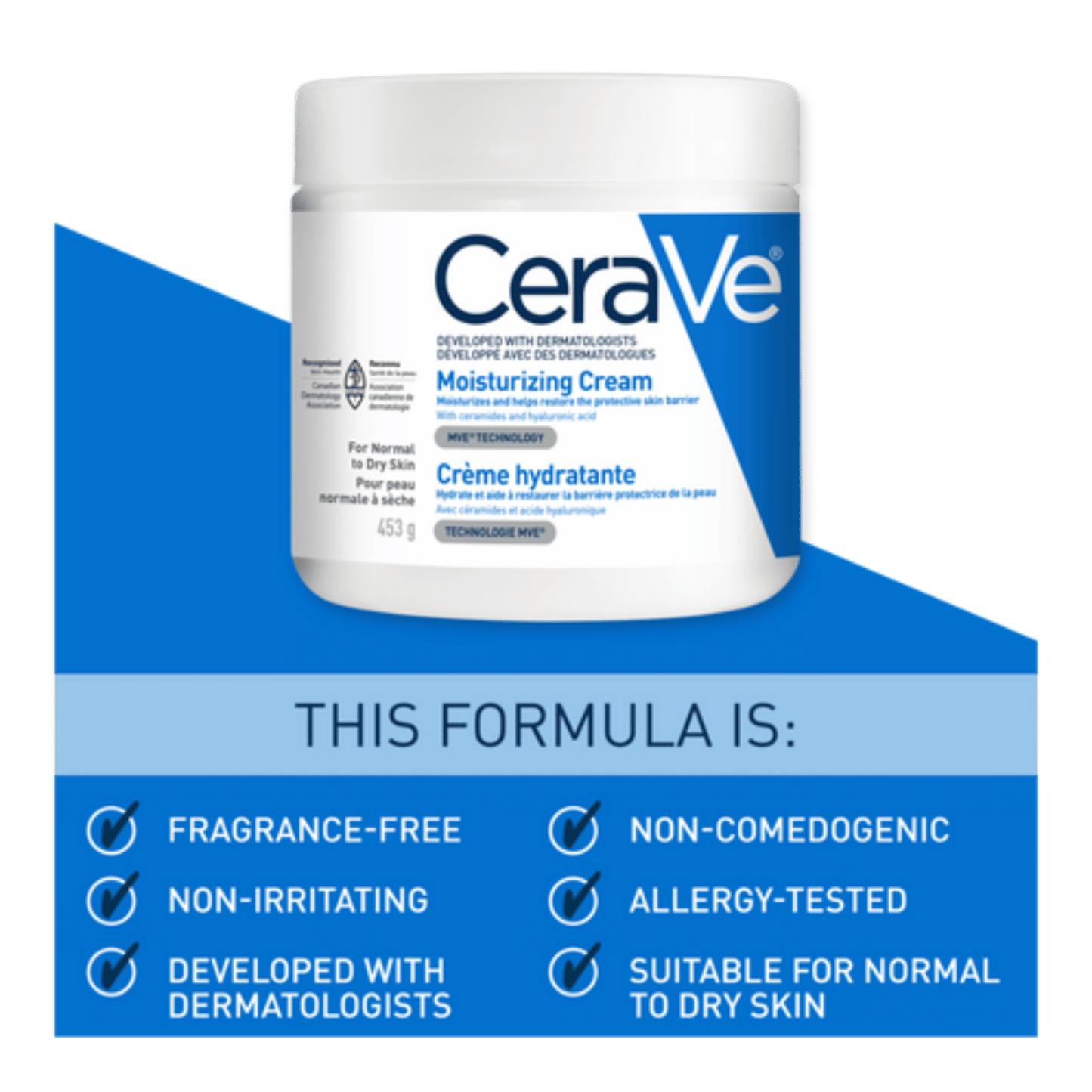CeraVe Moisturizing Cream (453g) Canadian Variant