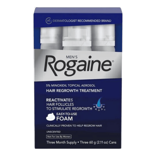 Rogaine Foam Men's Hair Regrowth Treatment 60g (3-Months Supply)