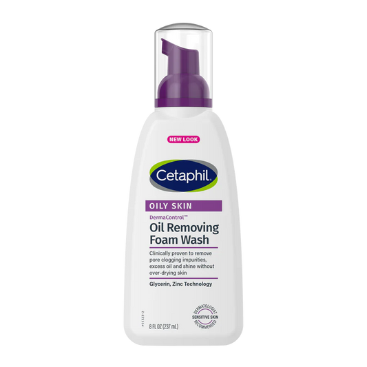 Cetaphil Oily Skin Derma Control Oil Removing Foam Wash (237ml)