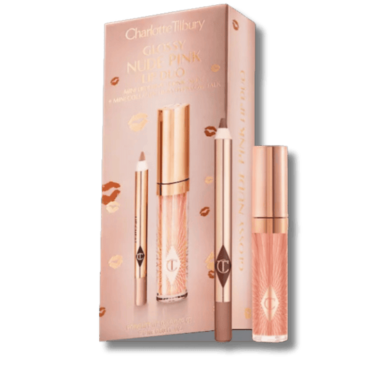 Charlotte Tilbury Glossy Nude Pink Lip Duo