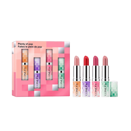 Clinique Holiday Plenty of Pop Lipstick Set for a Perfect Look (3.8 g) x 4