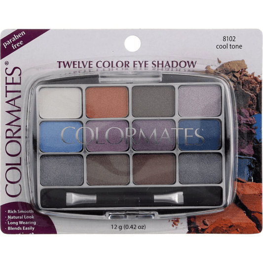 Colormates Twelve Color Eye Shadow (12g)
