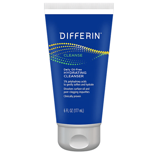 Differin Daily Oil Free Hydrating Cleanser Gentle Face Wash (177ml)