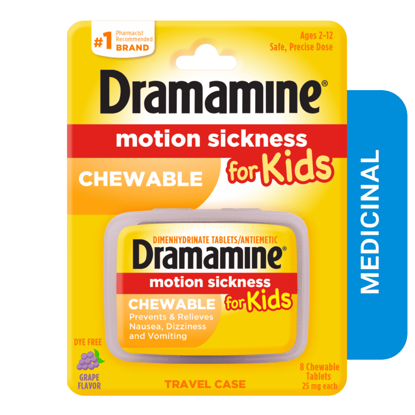 Dramamine Motion Sickness For Kids Chewable (25mg Each)