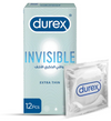 Durex Invisible Extra Thin Condoms 12's