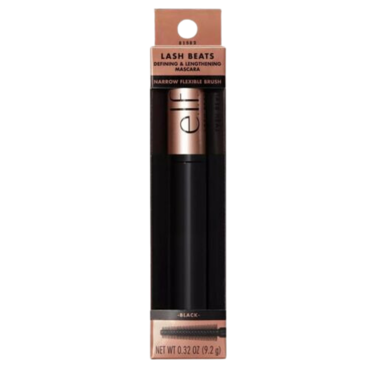 E.L.F Lash Beat Defining & Lengthening Mascara Narrow Flexible Brush (9.2g)