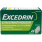 Excedrin Pain Reliever Aid  Extra Strength with Caffeine - 24 Ct
