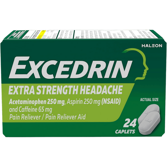 Excedrin Pain Reliever Aid  Extra Strength with Caffeine - 24 Ct