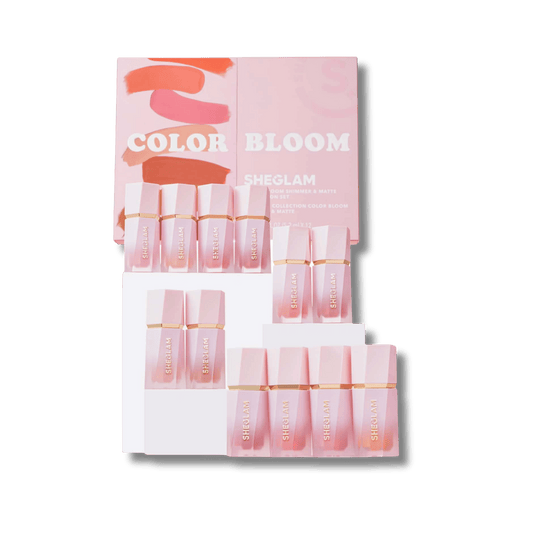 Sheglam Color Bloom Liquid Blush Shimmer & Matte Collection Set (5.2mlx12)