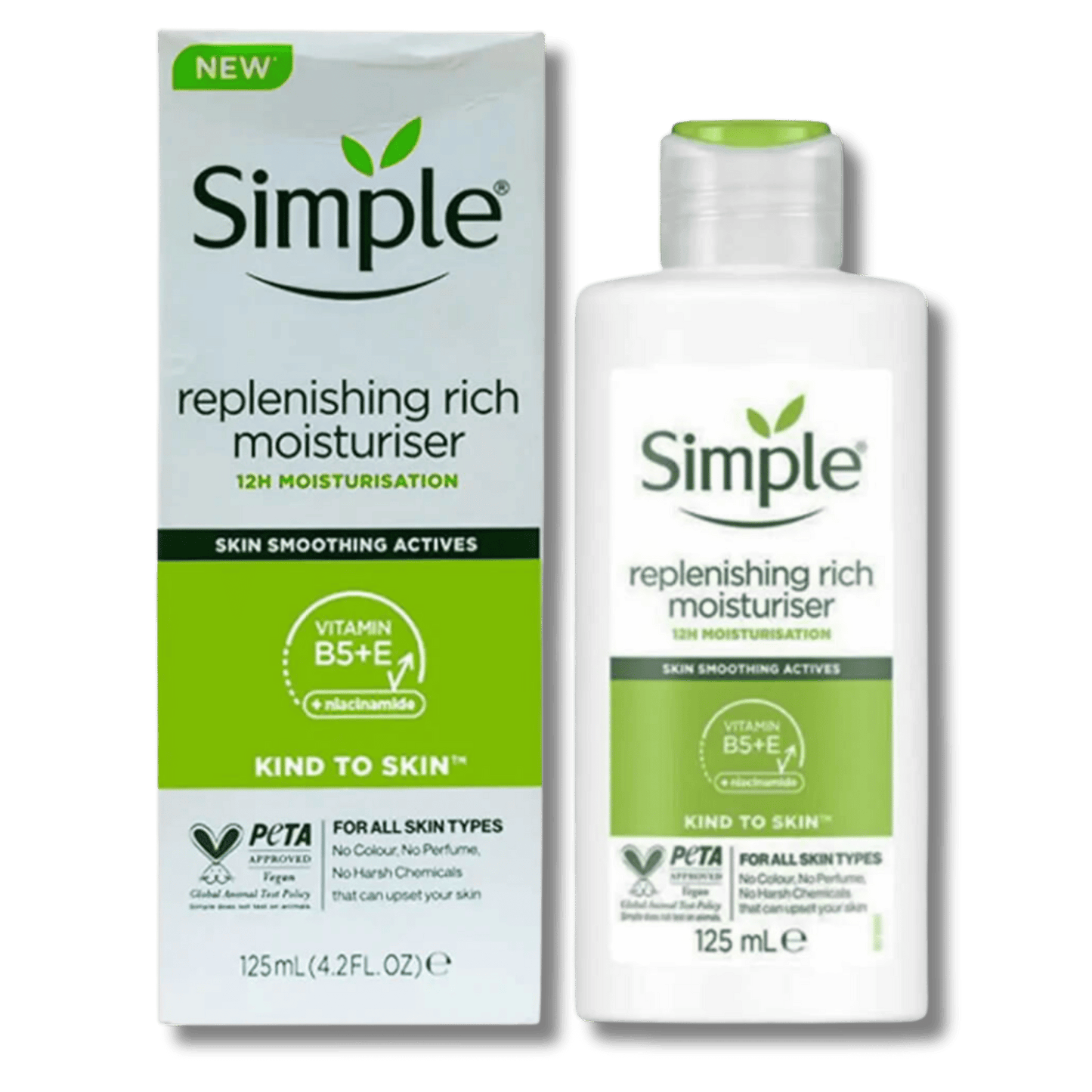 Simple Replenishing Rich Moisturiser Kind To Skin (125ml)