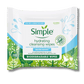 Simple Water Boost Biodegradable Hydrating Facial Wipes (20Ct)