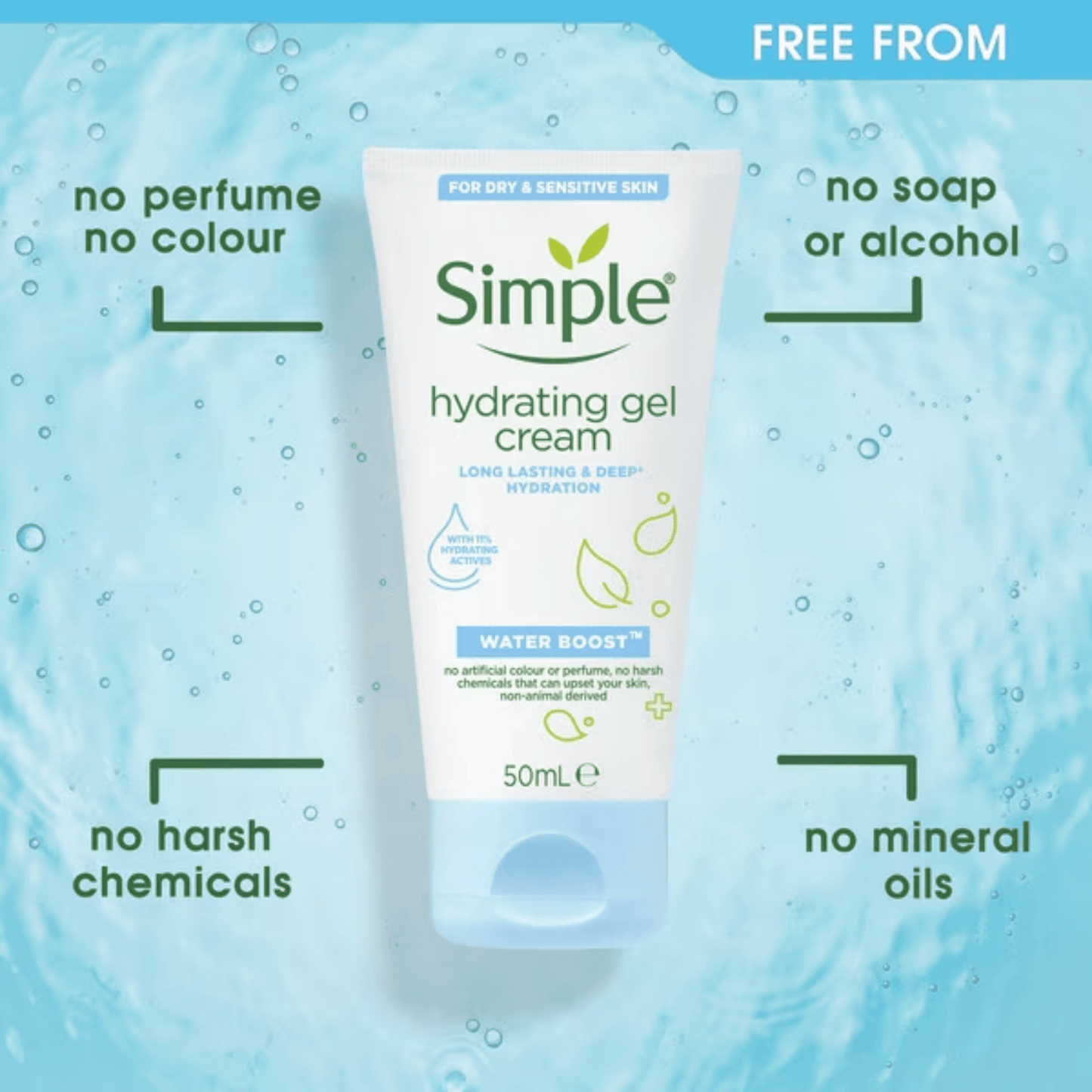 Simple Water Boost Hydrating Gel Cream (50ml)