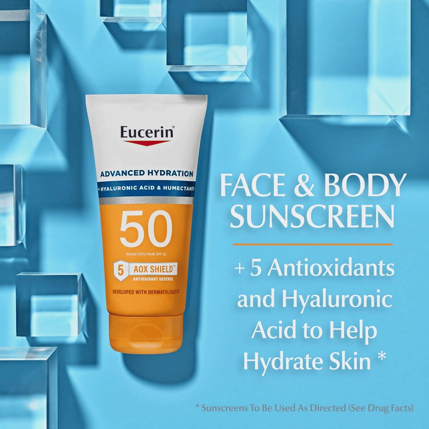Eucerin Advanced Hydration SPF 50 Sunscreen Lotion (150 ml)