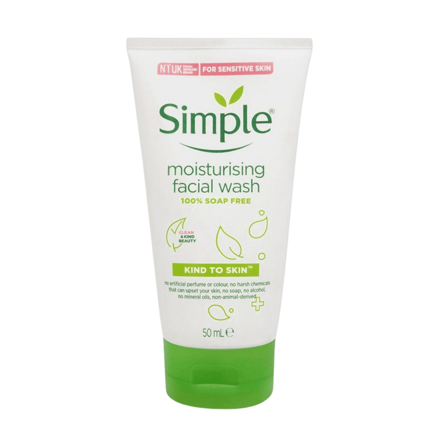 Simple Moisturising Facial Wash Kind To Skin (50ml)