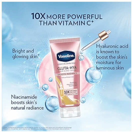 Vaseline Essential Even Tone Gluta-Hya Smooth Radiance Serum Burst Lotion