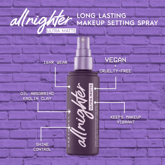 Urban Decay All Nighter Ultra Matte Makeup Setting Spray All Day Wear
