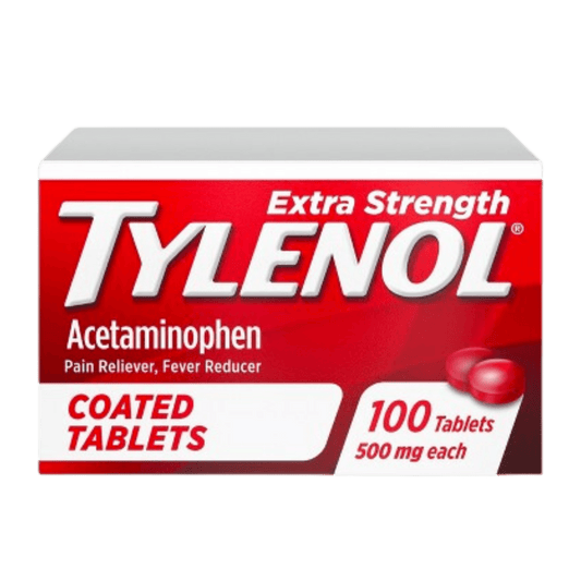 Tylenol Extra Strength Coated Tablets with Acetaminophen 100 CT(500mg)