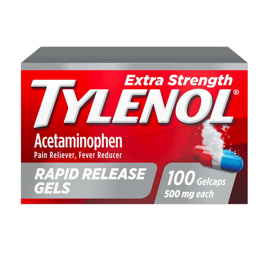 Tylenol Extra Strength Rapid Release Gels 100 CT (500mg)