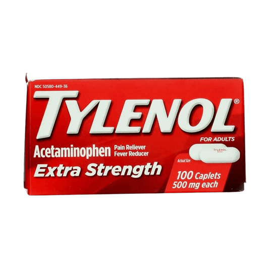 Tylenol Extra Strength 100 Caplets (500mg)