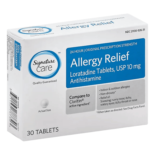 Signature Care Allergy Relief Loratadine 60 Tablets (10mg)