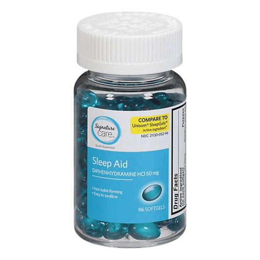 Signature Care Sleep Aid Diphenhydramine (96 Softgels)