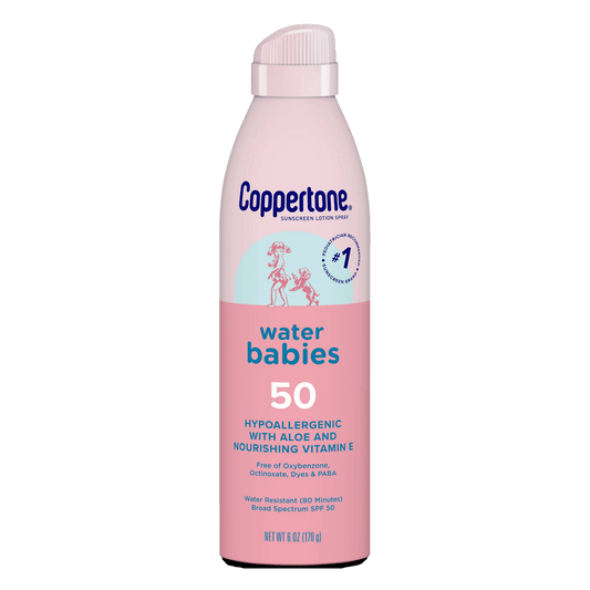 Coppertone Water Babies 50 SPF Sunscreen Lotion Spray