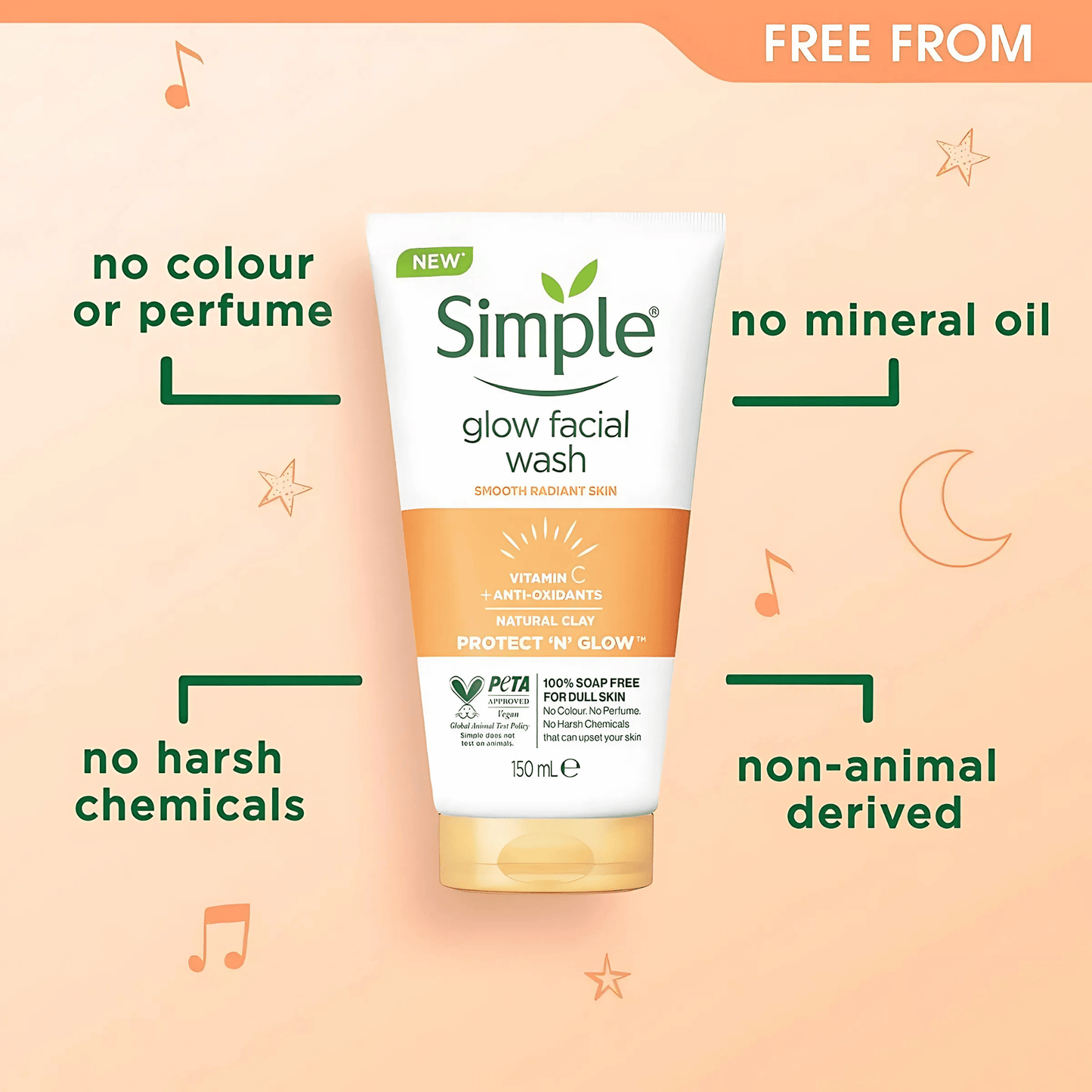 Simple Glow Facial Wash Smooth Radiant Skin (150ml)