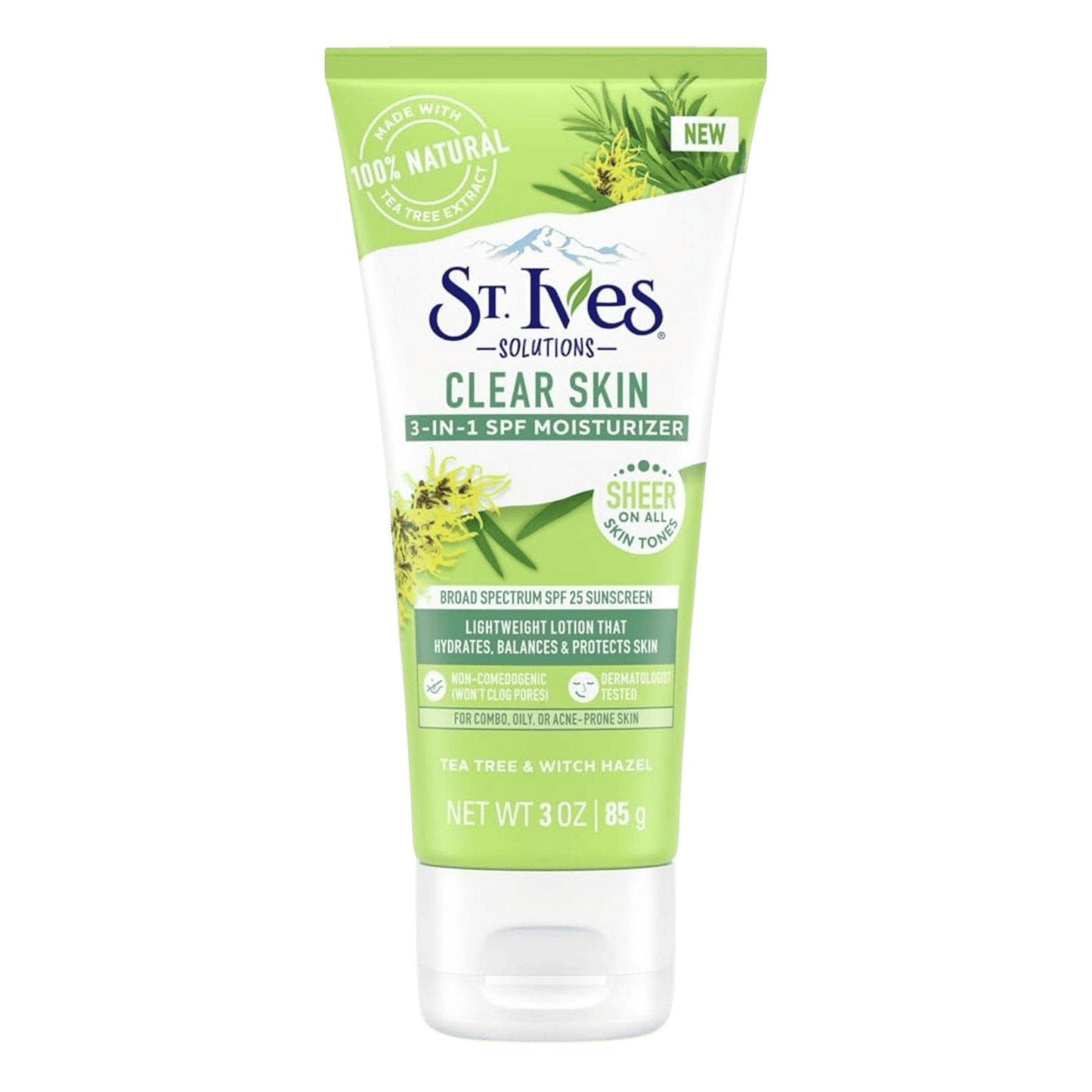 St Ives Clear Skin 3 in 1 SPF 25 Moisturizer (85g)