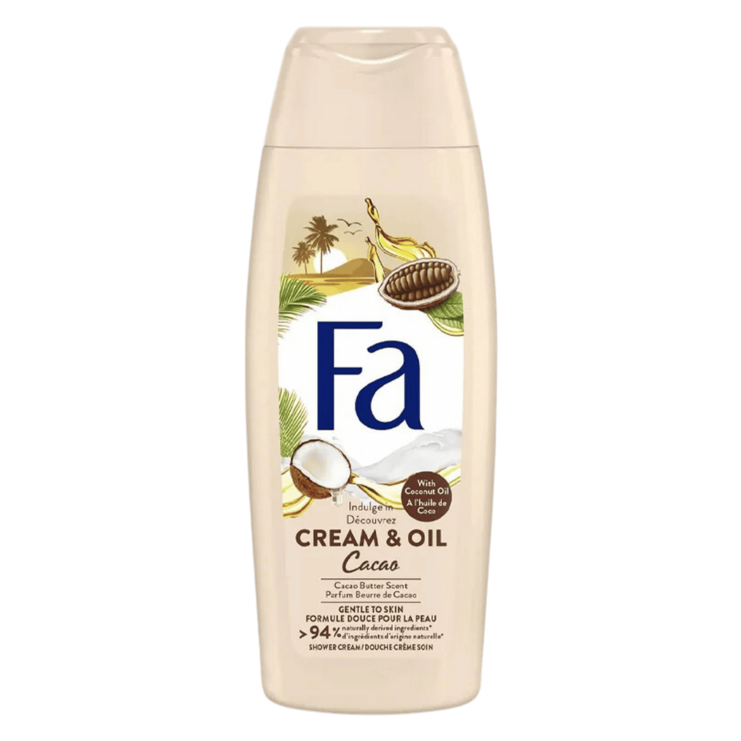 Fa Shower Cream & Oil Cocoa Butter & Coconut Oil (250ml)