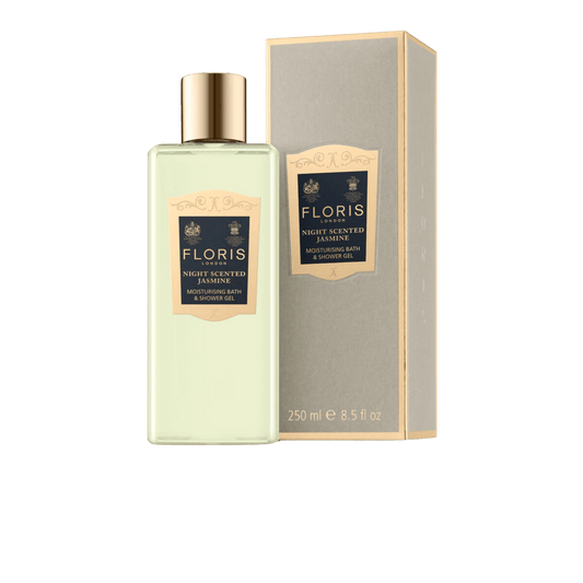 Floris London Night Scented Jasmine - Moisturising Bath & Shower Gel (250mL)