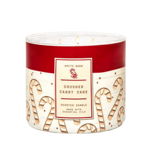 White Barn Crushed Candy Cane 3 Wick Candle (411g)